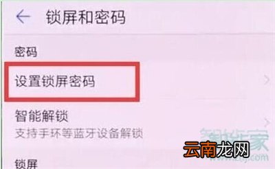 荣耀20s怎么设置锁屏密码