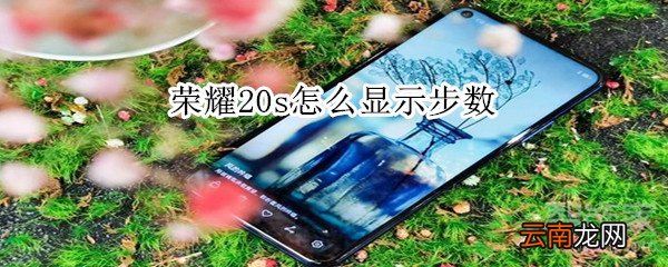 荣耀20s怎么显示步数