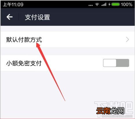 手机支付宝支付方式中怎么设置银行卡默认付款顺序