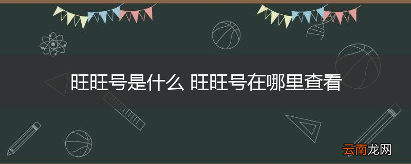 旺旺号是什么 旺旺号在哪里查看