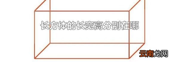 长方体的长宽高分别在哪