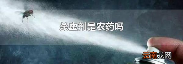 杀虫剂是农药吗