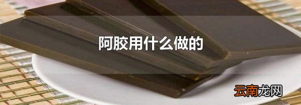 阿胶用什么做的