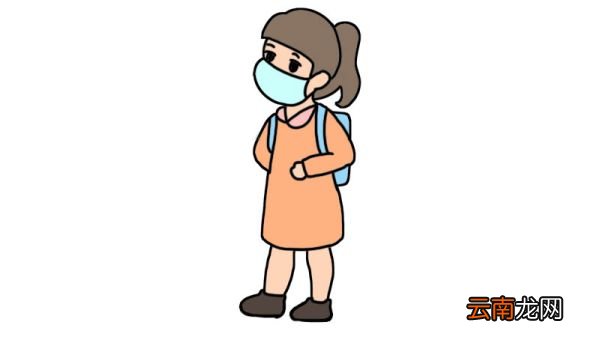 戴口罩小女孩简笔画步骤戴口罩小女孩简笔画教程