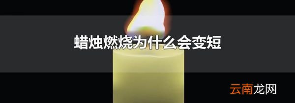 蜡烛燃烧为什么会变短