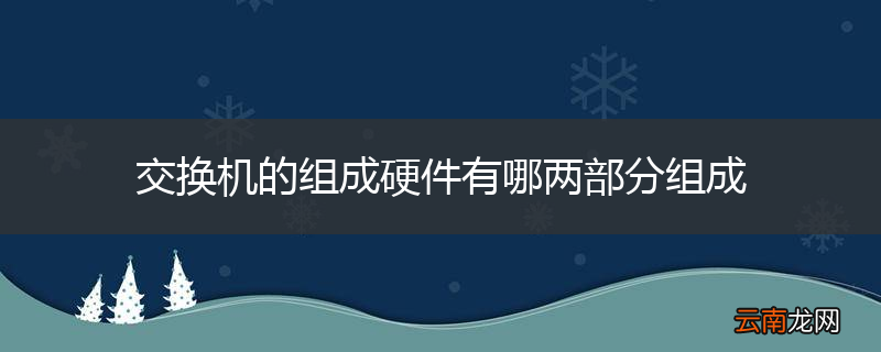 交换机的组成硬件有哪两部分组成