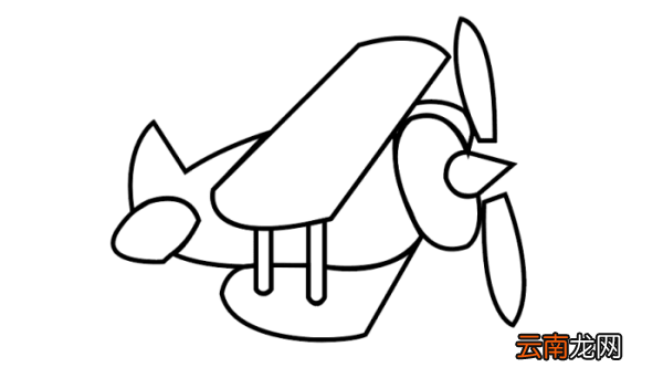 双翼机简笔画 双翼机简笔画怎么画