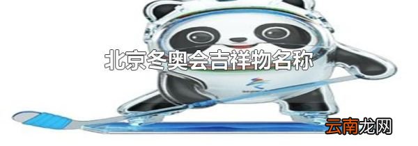 北京冬奥会吉祥物名称
