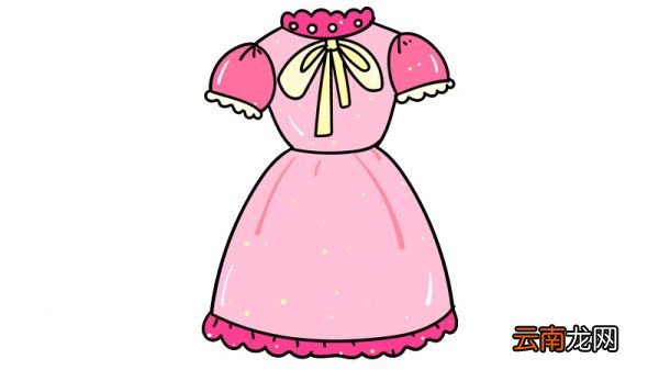 晚礼服简笔画 晚礼服的画法