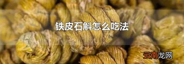铁皮石斛怎么吃法