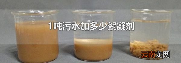 1吨污水加多少絮凝剂