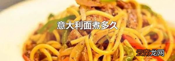 意大利面煮多久