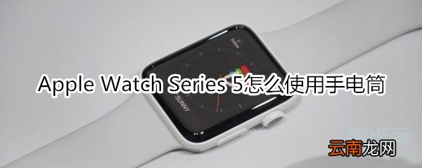 Apple Watch Series 5怎么使用手电筒