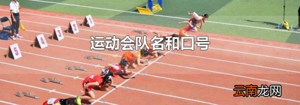 运动会队名和口号