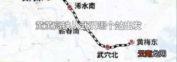 黄黄高铁从武汉哪个站出发