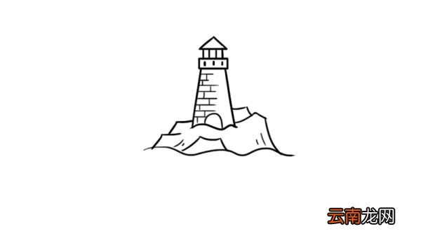 海边简笔画 海边的简单画法