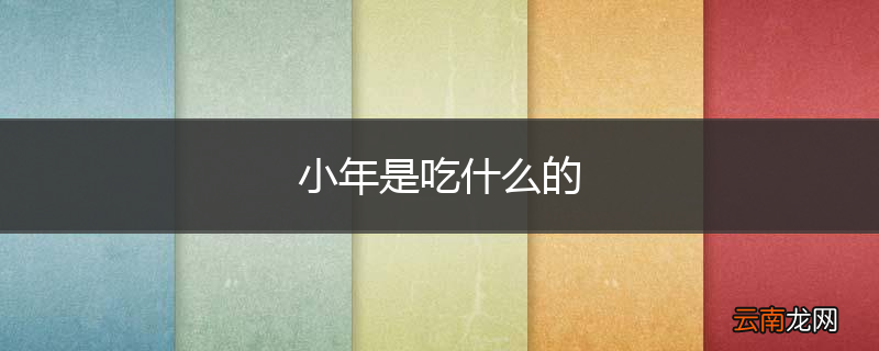 小年是吃什么的