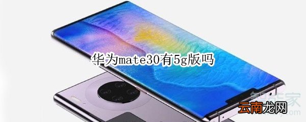 华为mate30有5g版吗