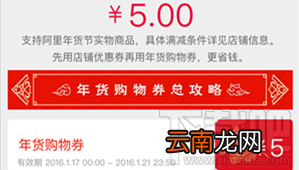淘宝年货购物券是什么 2016淘宝年货购物券使用规则