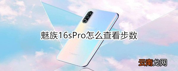 魅族16sPro怎么查看步数