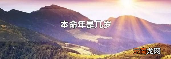 本命年是几岁
