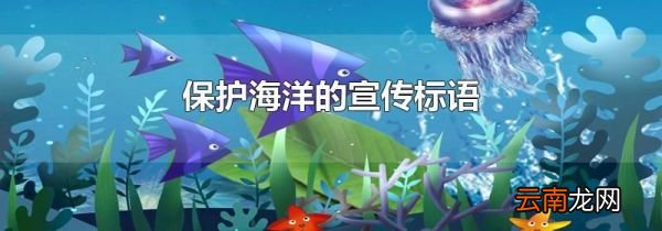 保护海洋的宣传标语