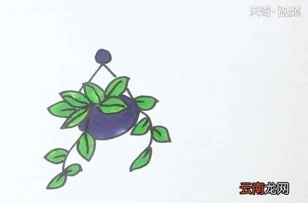 吊篮的简笔画