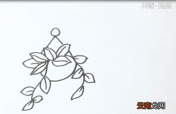 吊篮的简笔画