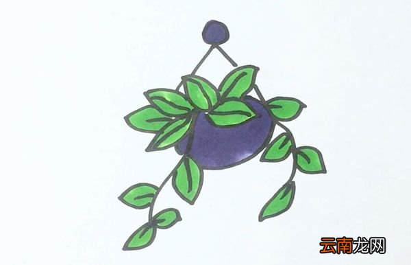 吊篮的简笔画