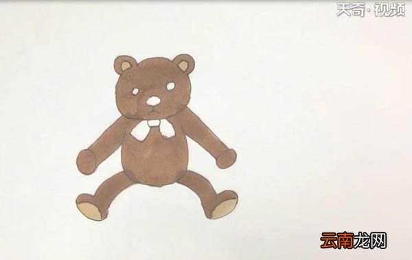 布偶熊简笔画