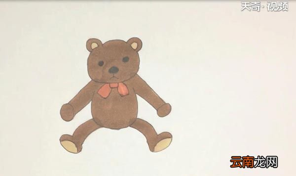 布偶熊简笔画