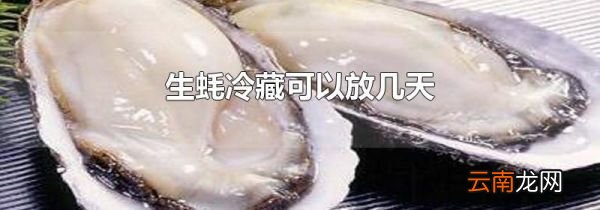生蚝冷藏可以放几天