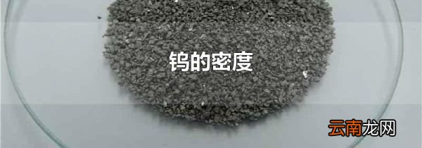 钨的密度