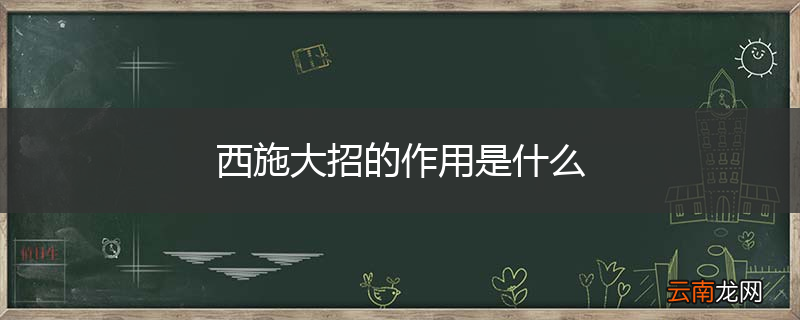 西施大招的作用是什么