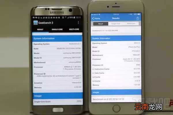 三星S7和iPhone 6s Plus配置性能全对比，S7 不占优势