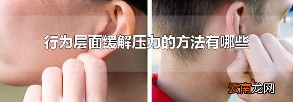 行为层面缓解压力的方法有哪些