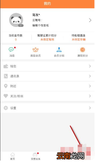 熊猫驾信APP绑定车辆信息操作过程