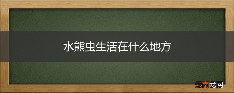 水熊虫生活在什么地方