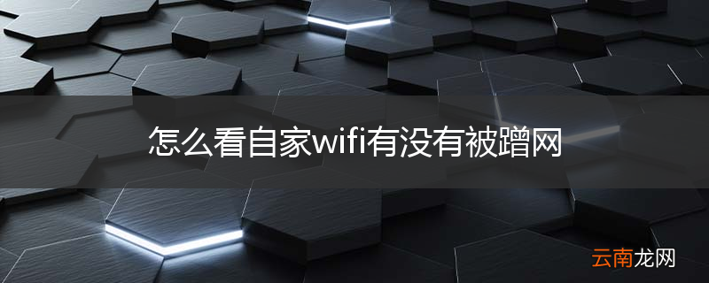 怎么看自家wifi有没有被蹭网