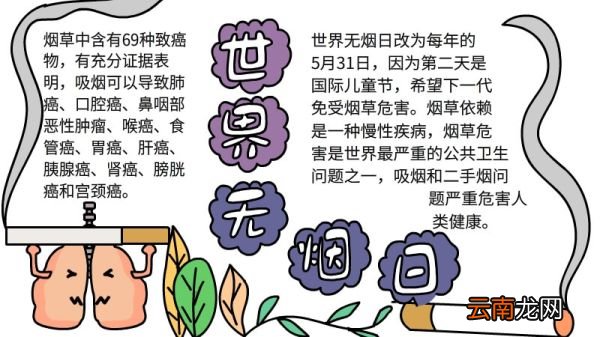 世界无烟日手抄报内容 世界无烟日手抄报内容画法