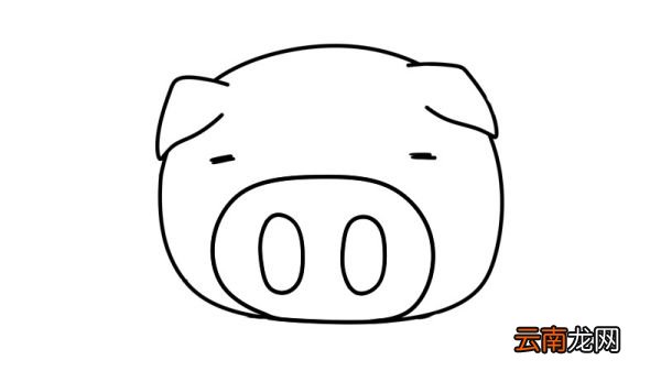 简笔画猪的画法