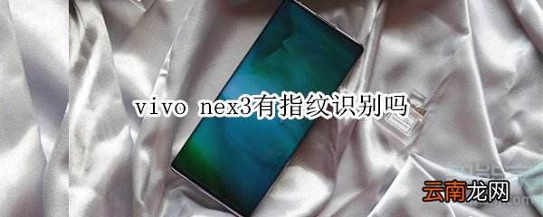 vivo nex3有指纹识别吗