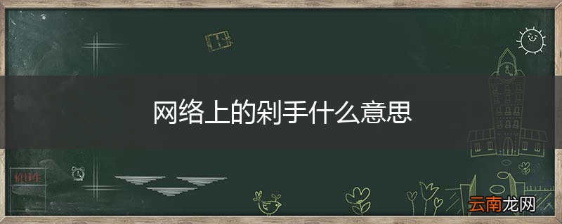 网络上的剁手什么意思
