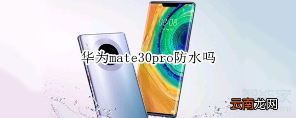 华为mate30pro防水吗