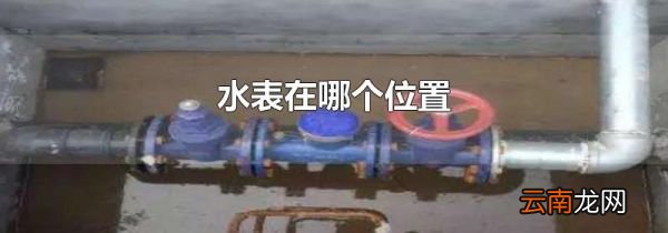 水表在哪个位置