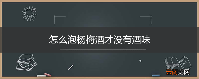 怎么泡杨梅酒才没有酒味