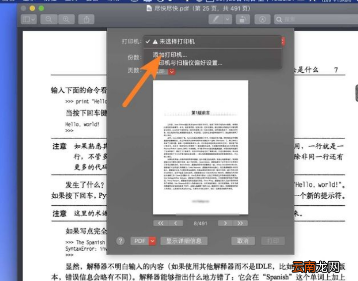 Mac怎么打印PDF