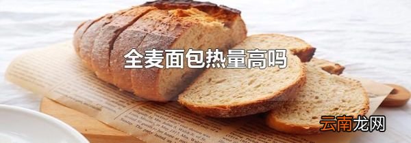 全麦面包热量高吗