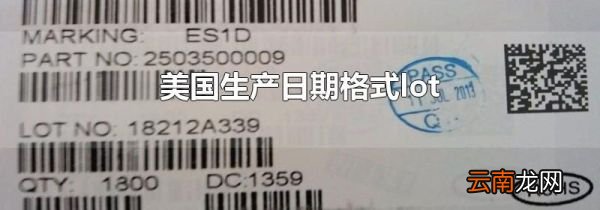 美国生产日期格式lot