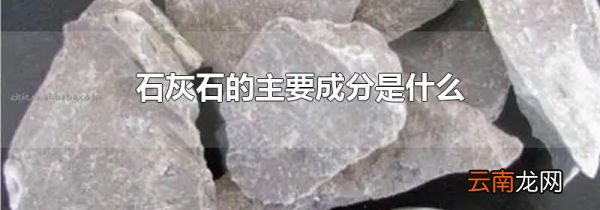 石灰石的主要成分是什么